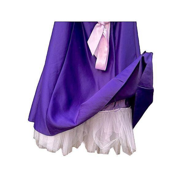 Jessica McClintock Gunni Sax Purple Strapless Dress A Line Tulle 80’s Women 7 - Picture 5 of 8